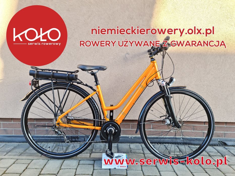 Rower elektryczny damski damka BMK koła 28 SHIMANO DEORE aluminium