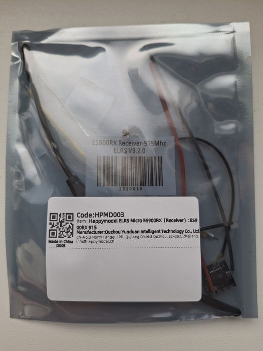 Приймач Happymodel micro ES900RX ELRS 915MHz