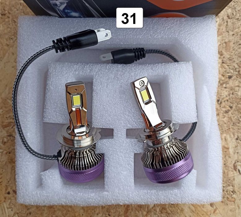 LED лампы H7 головного света - мощные диодные лампы, диод CSP