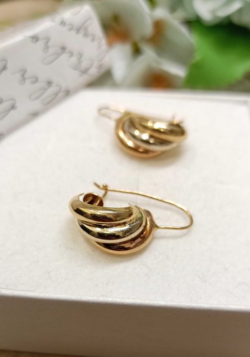 Złote kolczyki p.585/2,21g