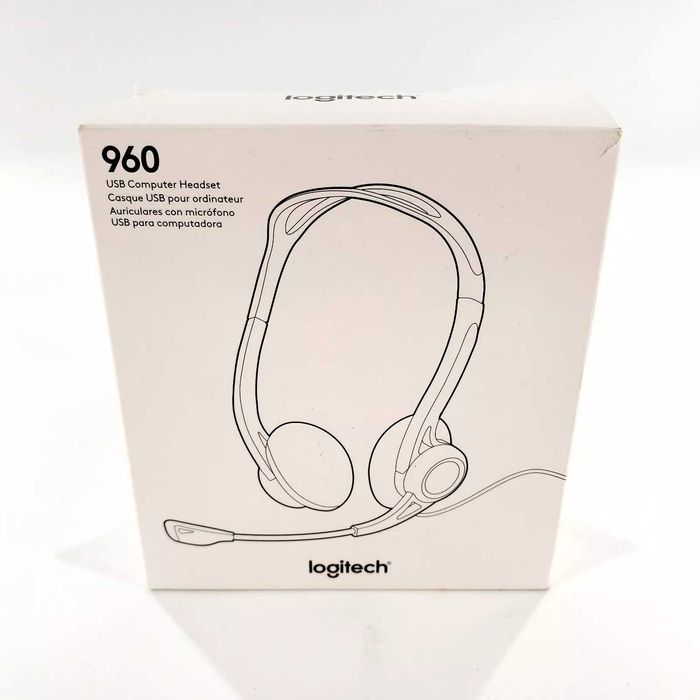 Гарнітура, навушники Logitech Headset USB 960 (981-000100) Black