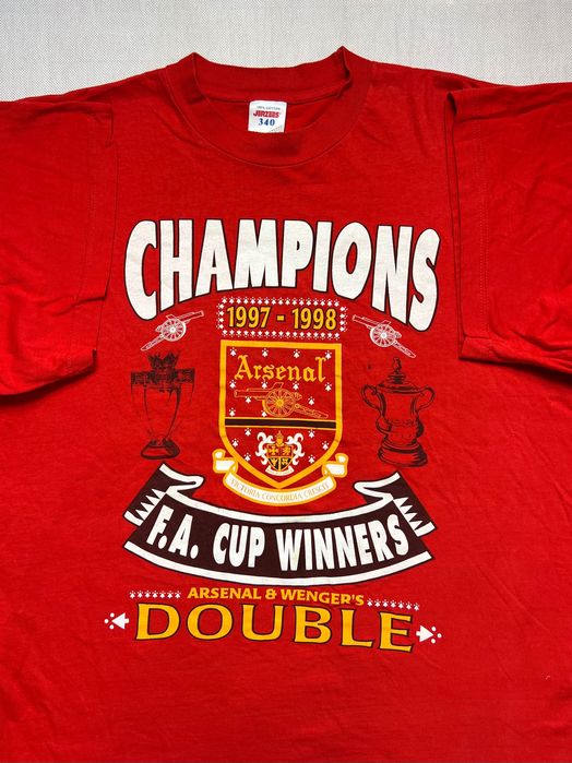 Rare Tshirt Arsenal Champions 1998 year koszulka