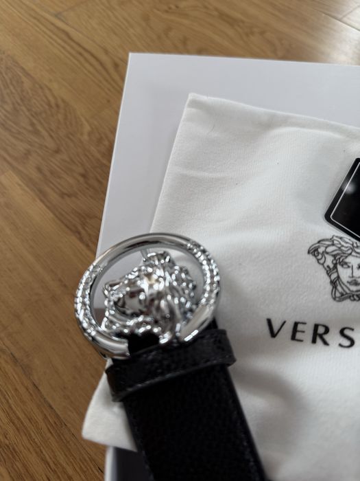 Pasek Versace 115 cm z pudelkiem i woreczkiem nowy