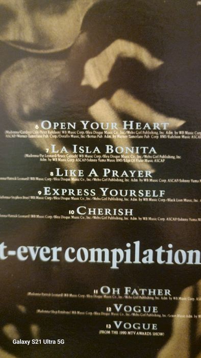 Laser disc Madonna USA