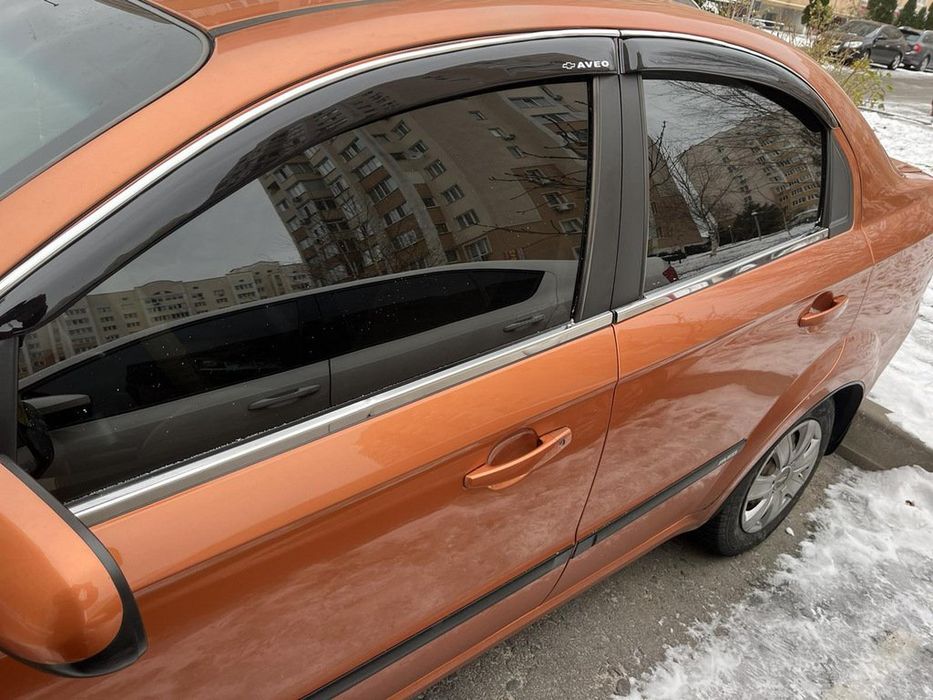 Chevrolet Aveo T250 2005-2011 рр. Нижній молдинг вікон (4 шт., нерж.) Sedan