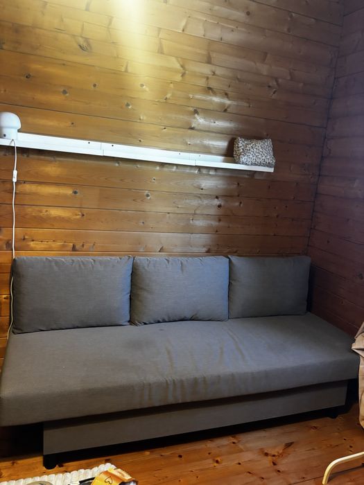 Sofá cama cizento