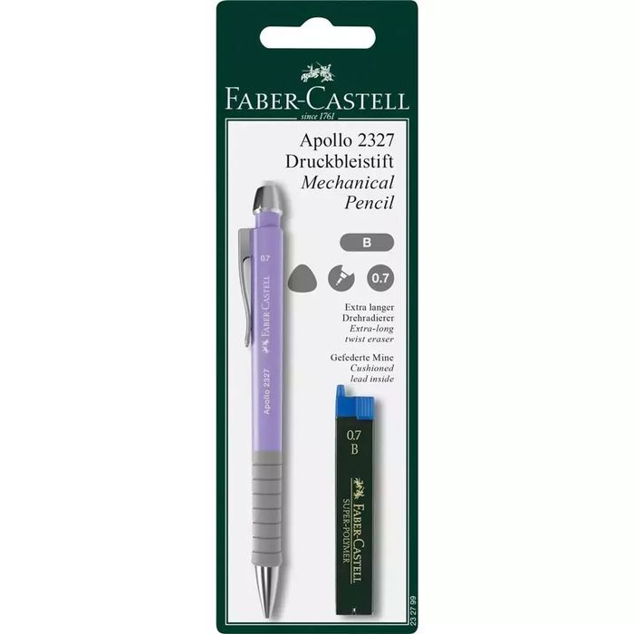 Ołówek automat. Apollo 0,7mm wkłady FABER CASTELL. Faber Castell. Nowy Produkt