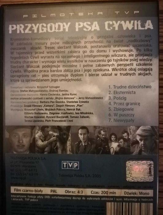 dvd Przygody psa Cywila 7 odcinków stan bdb