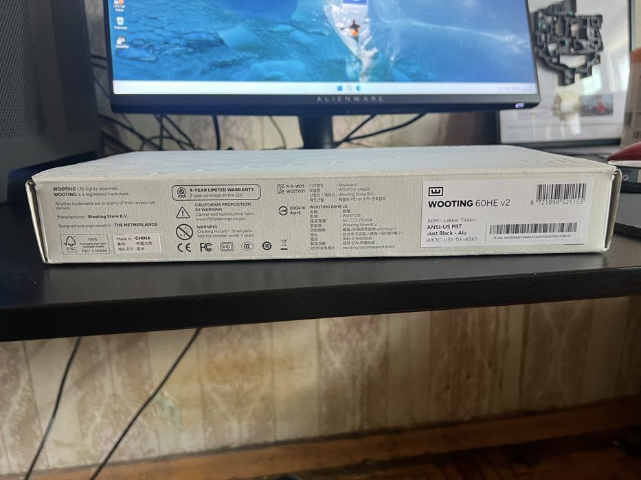 Магнітна клавіатура Wooting 60HE V2 Aluminium (Стан нової, 1 міс)+380631445111