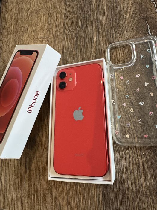 Iphone 12 mini czerwony stan bdb (nie otwierany)