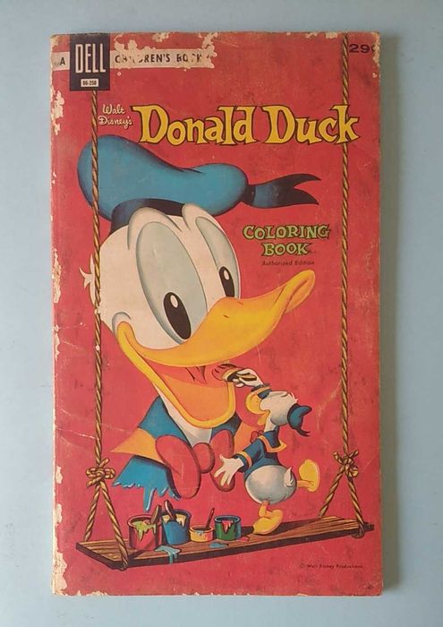 Donald Duck (coloring book) edição da Dell anos 50