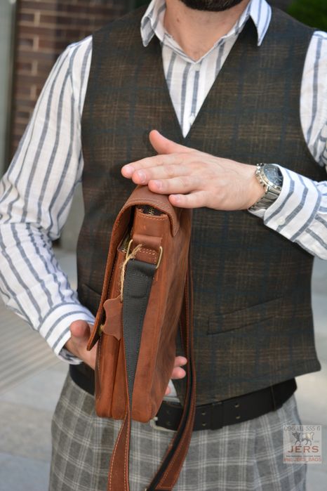 Кожаная сумка барсетка мужская через на плечо чоловіча шкіряна плече