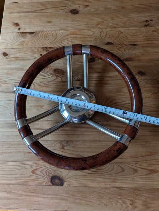 Kierowca koło sterowe do łodzi drewno