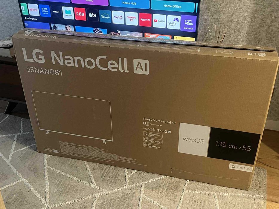 TV LG 55" 55NANO81 NanoCell AI – Quase Nova - 3 Meses de Uso