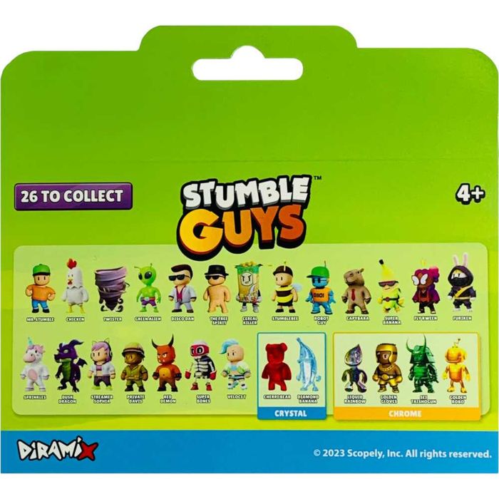 Stumble Guys Zestaw Figurek 3-Pak Robot Guy Green Alien Golden Robo