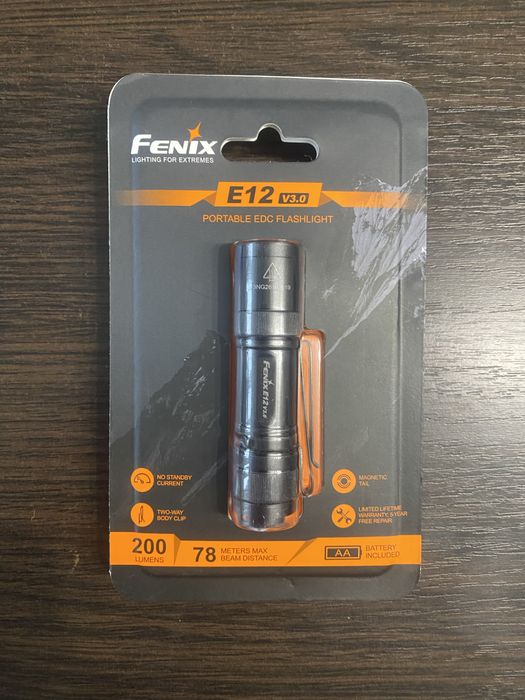 Ручний ліхтар Fenix ​​E12 V3.0