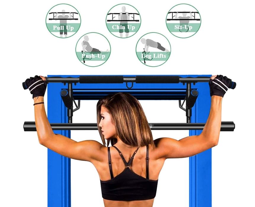 Barra de Elevações \ Pull-Ups para Porta – Multifuncional e Dobrável
