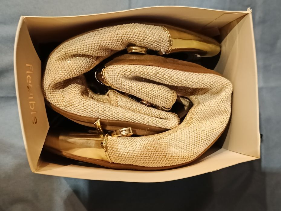 Elastyczne buty baleriny damskie