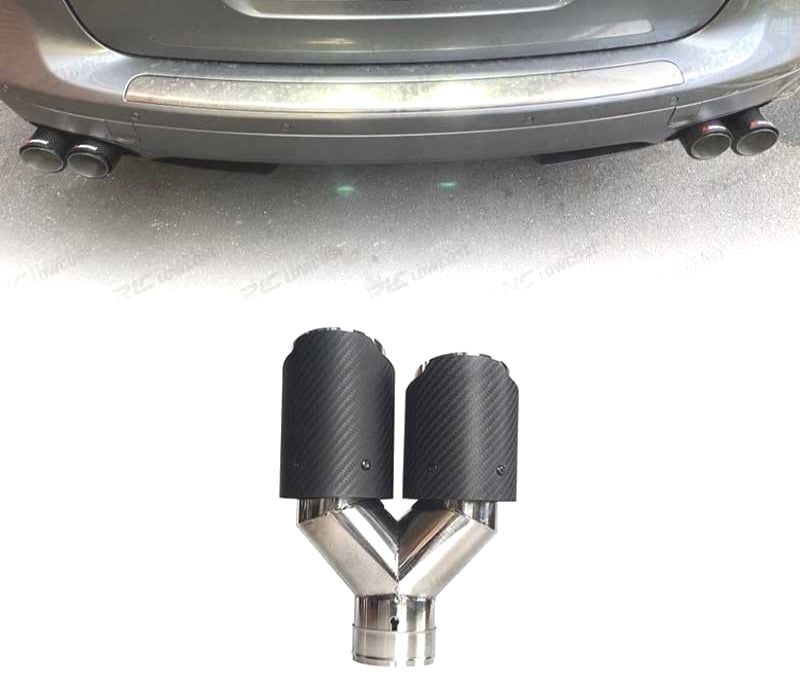 PONTEIRA DE ESCAPE CARBONO DUPLA ESQUERDA LOOK AKRAPOVIC