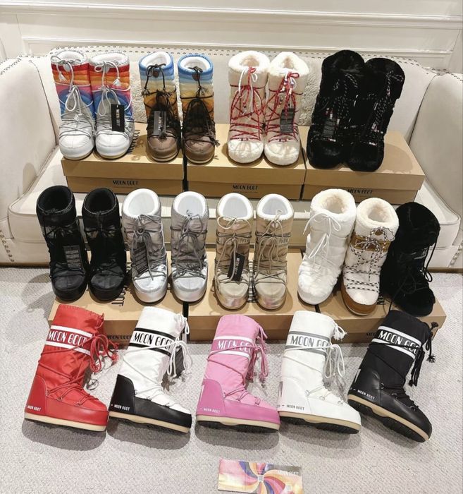 Зимові черевики moon boot мунбут мунбути сапоги