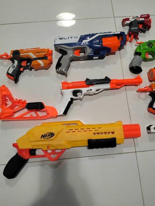 NERF pistolet okulary tarcza