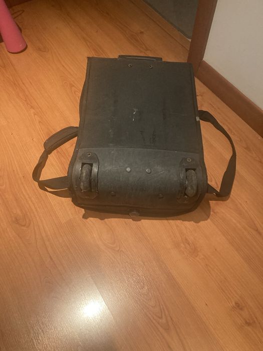Mala mochila com rodas e trolei