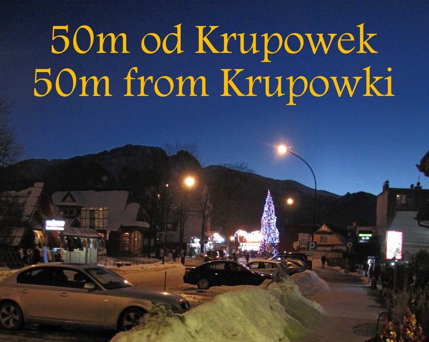Apartament rodzinny Zakopane centrum Krupówki 50m ,  nocleg