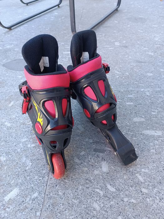 Patins de criança n° 31-34, com capacete