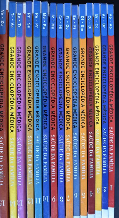coleção completa Grande Enciclopédia Médica – Saúde da Família (15 volumes)