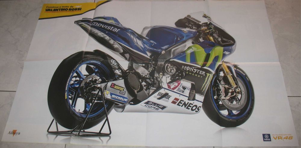 Poster - Yamaha YZR-M1 - MotoGP 2016 - Valentino Rossi