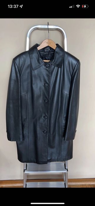 Skórzany płaszcz