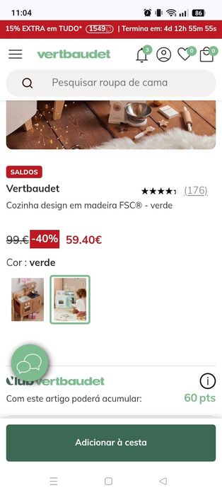 Para venda cozinha de brincar