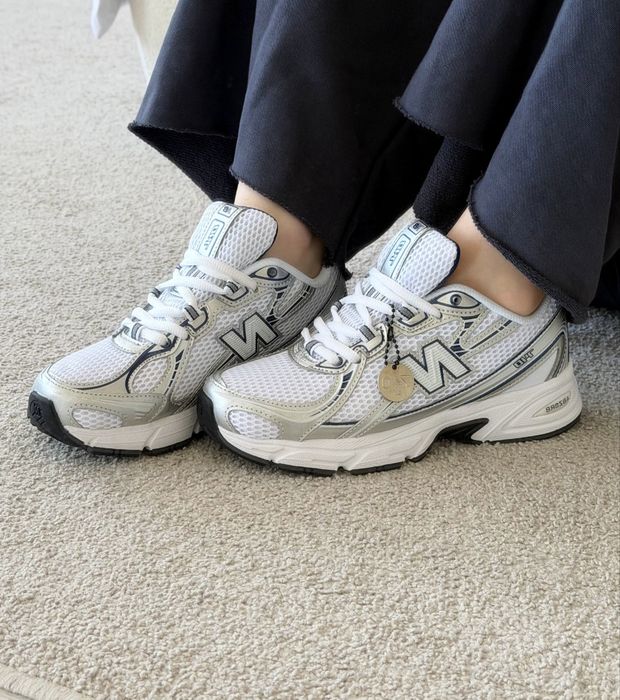 Легкі спортивні кросівки New Balance 740 White Navy Blue нью баланс