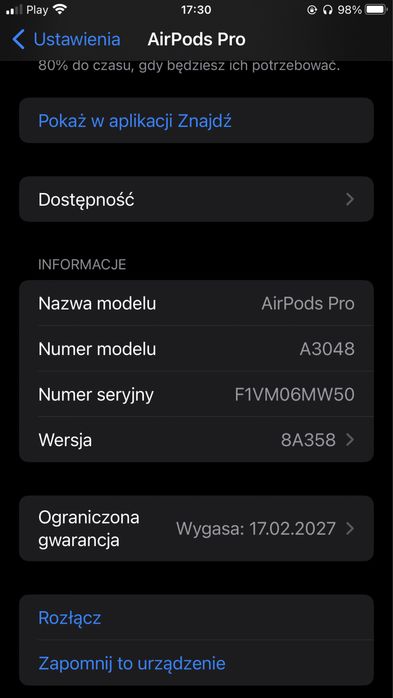 Air pods pro 2 nowe