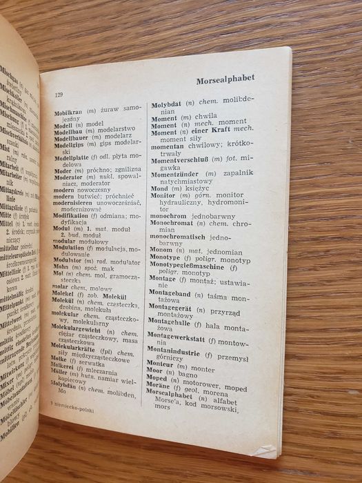 Mały słownik techniczny niemiecki polski i polsko niemiecki. W-wa 1963