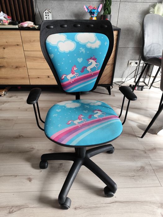 Krzesło Obrotowe Dla Dziewczynki JEDNOROŻEC PONY-B