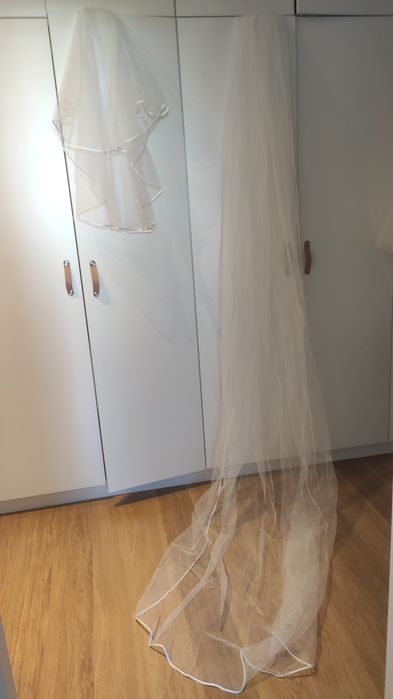 Suknia ślubna biała r.36-38, używana