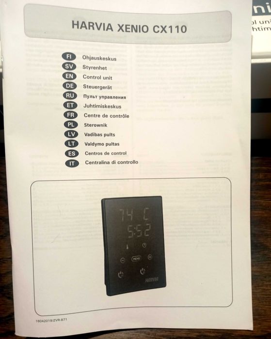 piec do sauny SENTIOTEC 3,6,kW plus sterownik HARVIA XENIO CX 11 NOWY