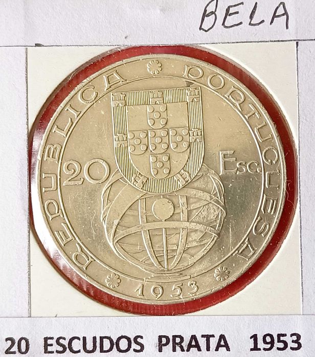 3 Moedas Comemorativas Portuguesas 2ª República 20 escudos ( prata )