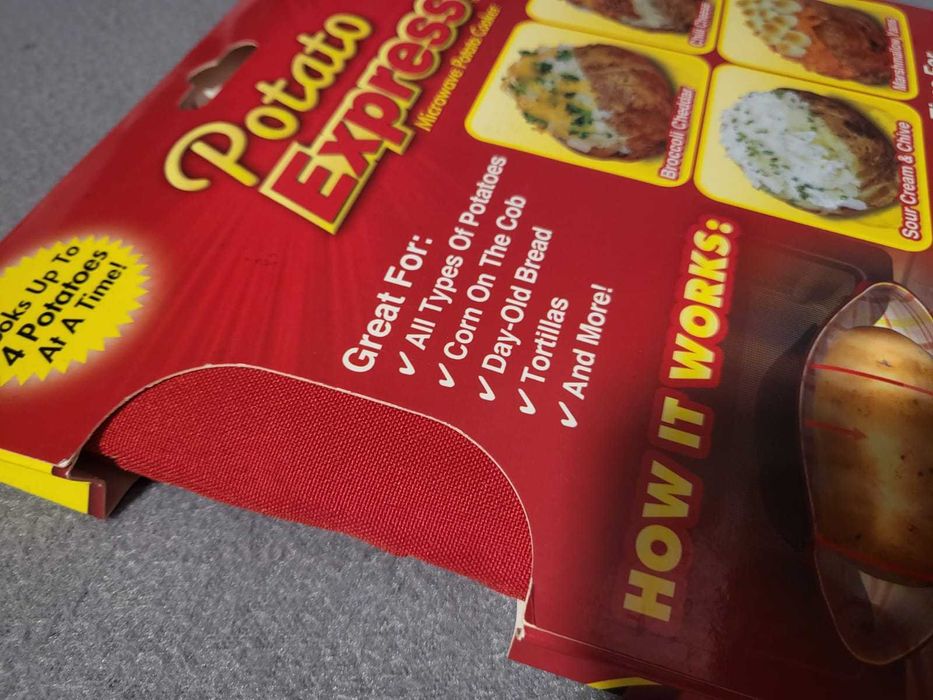 Torba do pieczenia ziemniaków w kuchence mikrofalowej, nowa