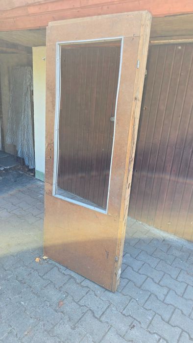 Drzwi drewniane pokojowe z futryną 80x200cm