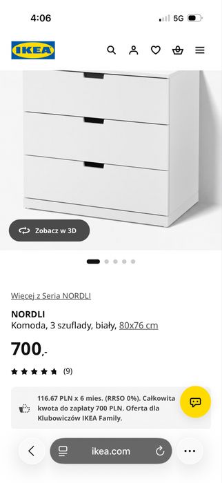 Komoda Nordli IKEA