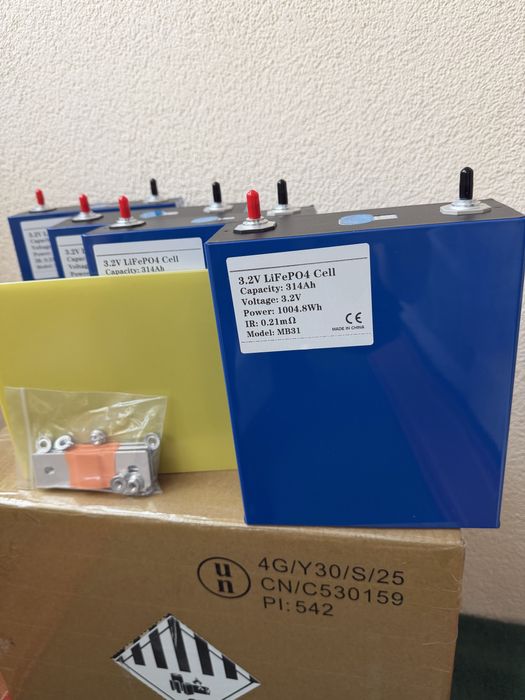 LiFePO4 314Ah EVE комірки для складання акумулятора