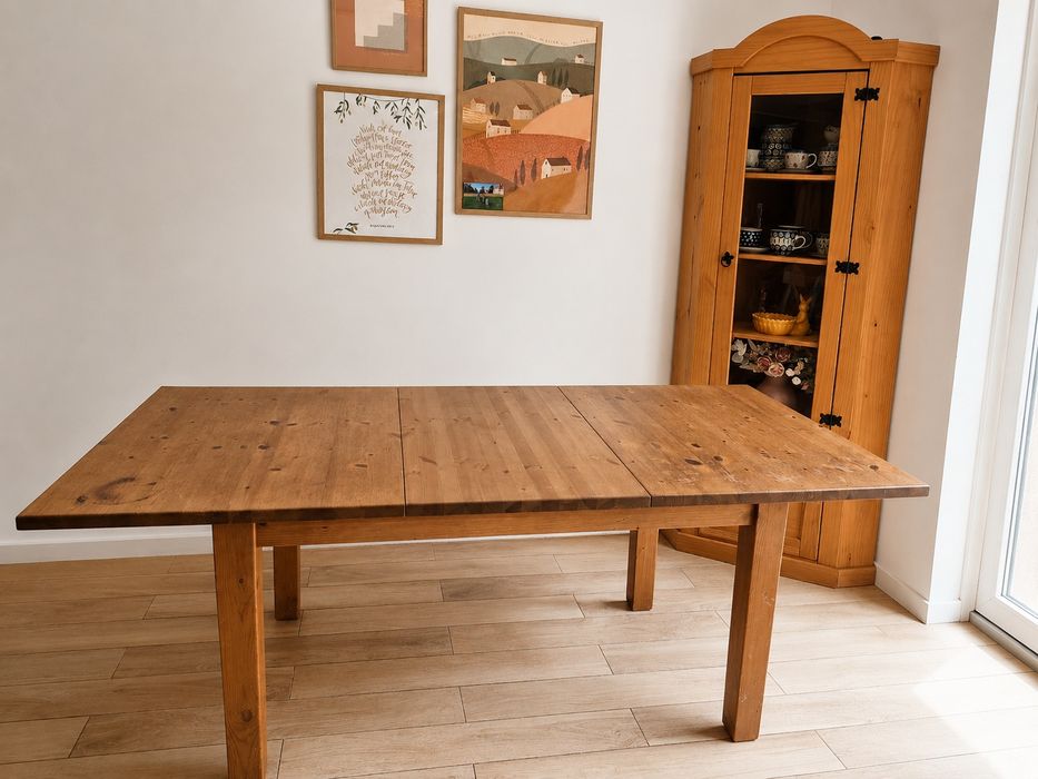IKEA STORNÄS | drewniany stół rozkładany | 147–204 × 95 cm