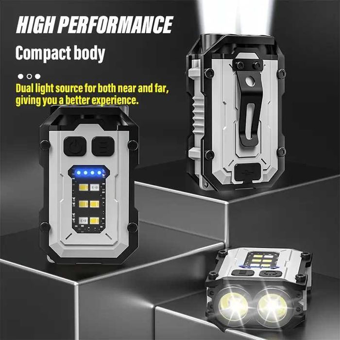 Супер Яркий LED Фонарик брелок наключник