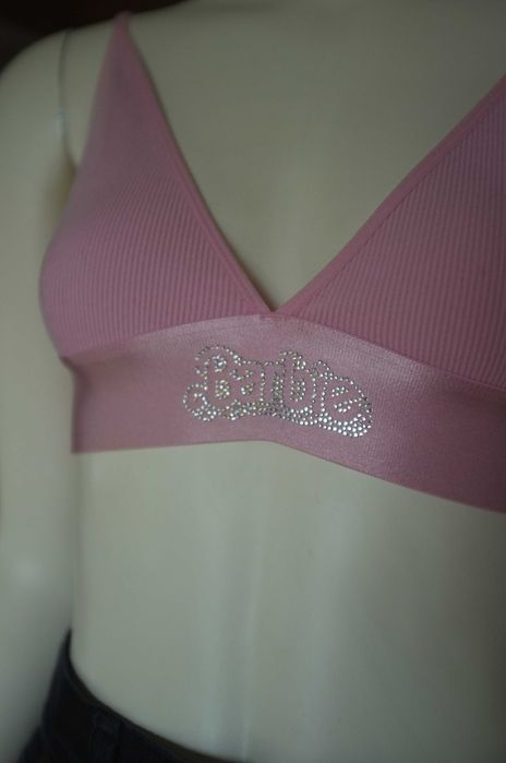 miękki sportowy stanik braletka biustonosz Primark x Barbie Bralette