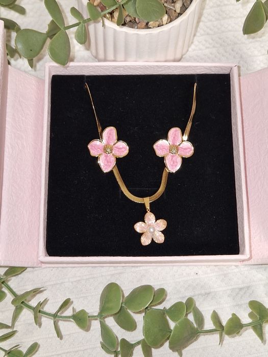 Conjunto Flor Rosa