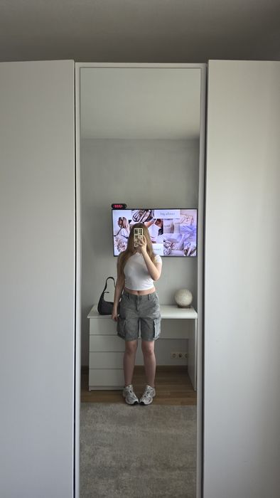 Карго шорти baggy pull&bear джинсові