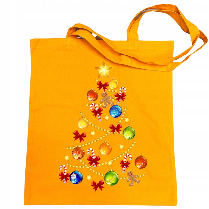 torba na zakupy nadruk świąteczna choinka