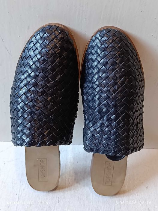klapki skórzane Topshop